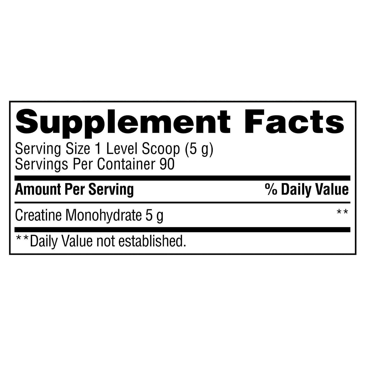 Creatine Monohydrate Dietary Supplement, Unflavored, 5 G, 15.87 Oz