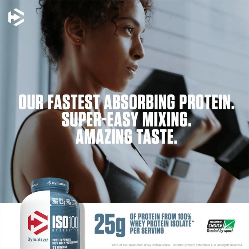 ISO100 Hydrolyzed Whey Isolate Protein Powder, Gourmet Vanilla, 20 Servings