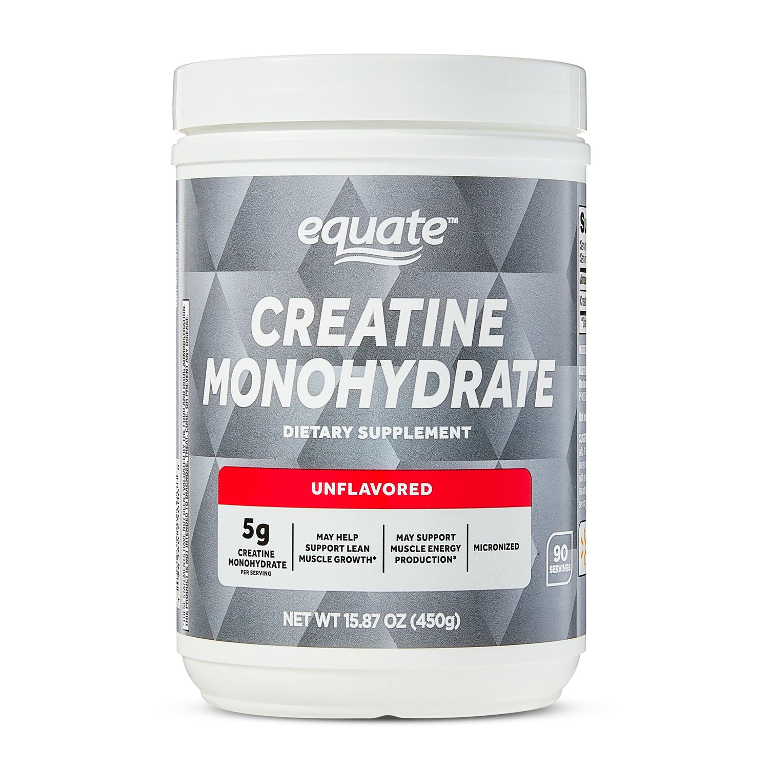 Creatine Monohydrate Dietary Supplement, Unflavored, 5 G, 15.87 Oz