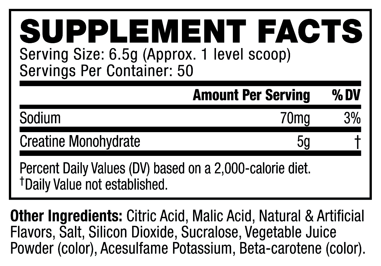 Cor-Performance Creatine Powder, Fruit Punch Flavor, 50 Servings