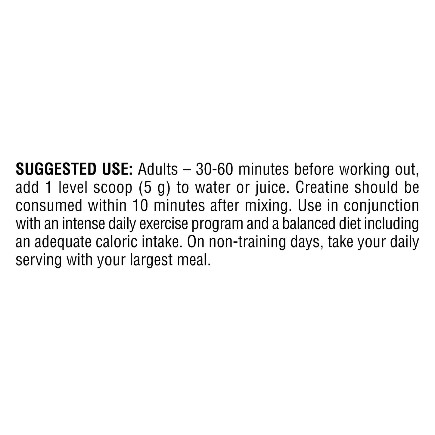 Creatine Monohydrate Dietary Supplement, Unflavored, 5 G, 15.87 Oz