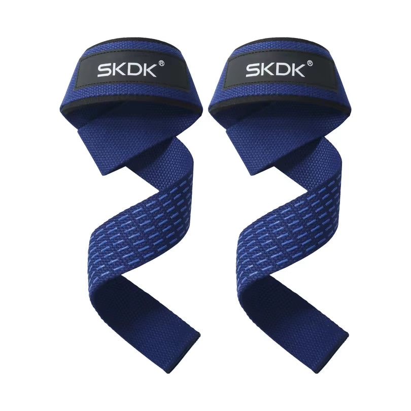 Weightlifting Straps Dropshipping 1 Pair Lifting Wrist Anti-Slip Silicone Strength Training Strap Hand Grips Wrist Support