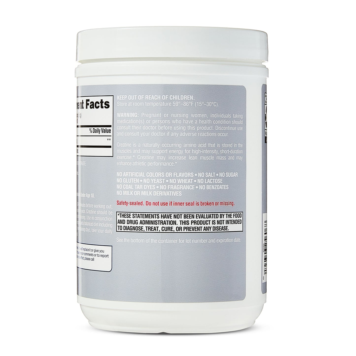 Creatine Monohydrate Dietary Supplement, Unflavored, 5 G, 15.87 Oz