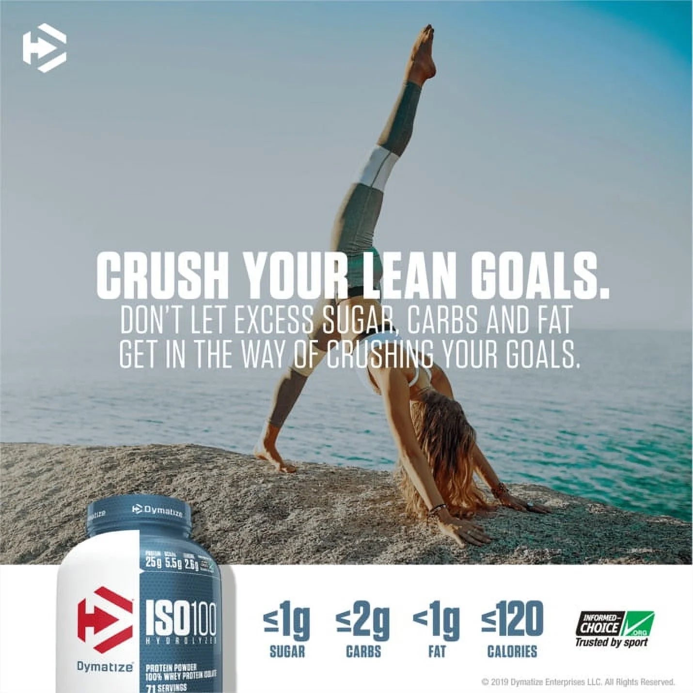ISO100 Hydrolyzed Whey Isolate Protein Powder, Gourmet Vanilla, 20 Servings