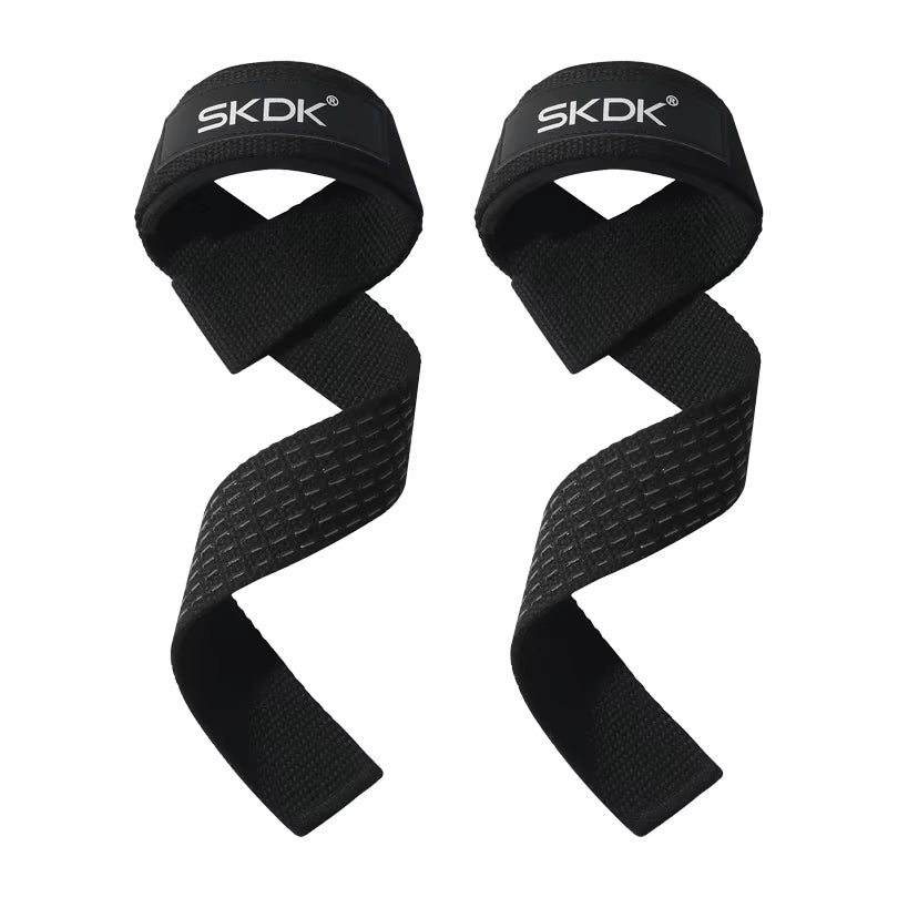 Weightlifting Straps Dropshipping 1 Pair Lifting Wrist Anti-Slip Silicone Strength Training Strap Hand Grips Wrist Support