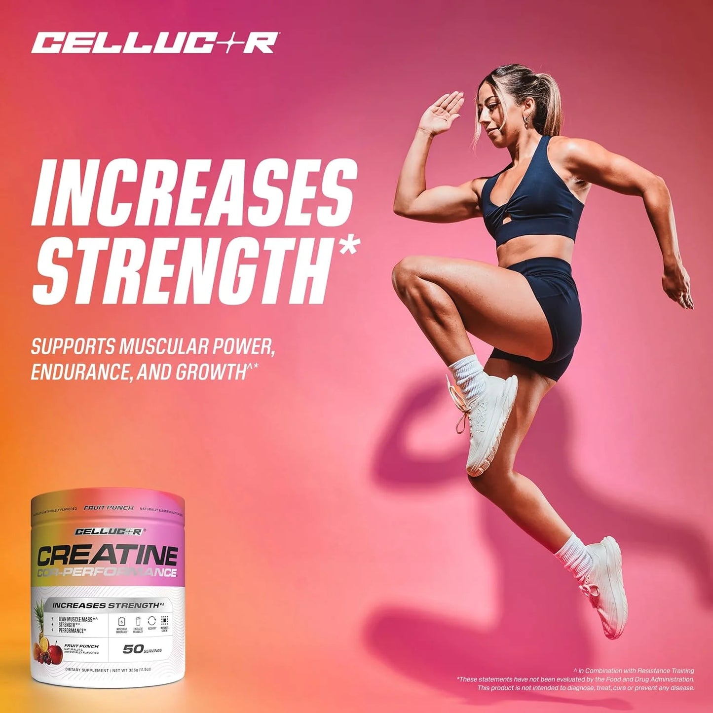 Cor-Performance Creatine Powder, Fruit Punch Flavor, 50 Servings