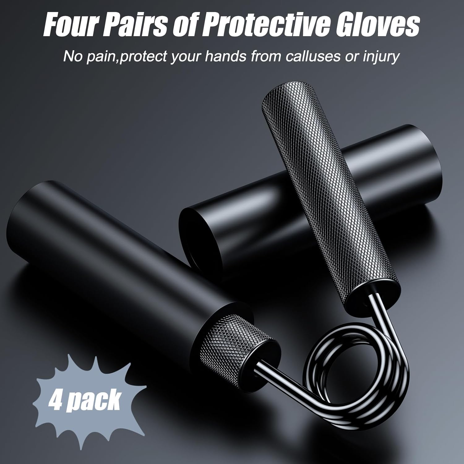Grip Strength Trainer 4 Pack,50Lb-200Lb Metal Hand Grip Strengthener,Non-Slip Heavy-Duty Forearm Exerciser,Hand Gripper for Muscle Building and Hand Rehabilitation Exercising