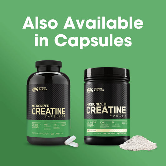 Micronized Creatine Powder, Unflavored 60 Servings