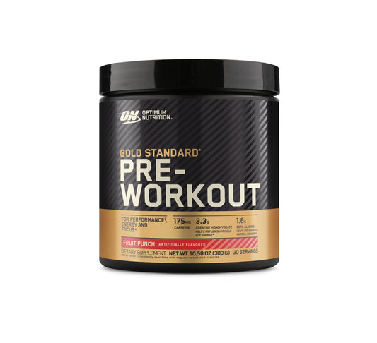 Gold Standard Pre-Workout Powder, Fruit Punch, 300 G