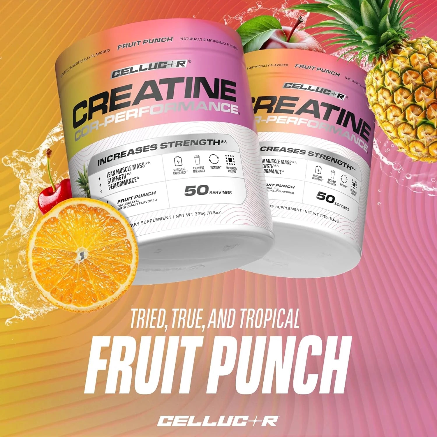 Cor-Performance Creatine Powder, Fruit Punch Flavor, 50 Servings